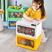 儿童画板玩具收纳箱家用可折叠透明书籍本学生宿舍家用储物整理箱