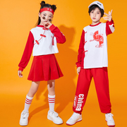 六一儿童舞蹈服小学生，运动会幼儿园班服中国风儿童啦啦队演出服