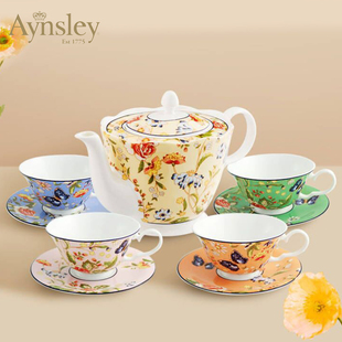 Aynsley安斯丽英式小屋花园温莎骨瓷茶具红茶咖啡杯碟糖奶茶壶套