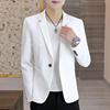 纯色西装外套男2023年韩版修身秋冬季薄款单件长袖小西装上衣