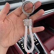 网红款钥匙扣镶钻钥匙扣适用于奔驰奥迪保时捷钥匙链圈女创意礼物