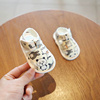 夏季0-6-12个月婴儿凉鞋新生儿步前鞋宝宝鞋子婴幼儿学步鞋软底布