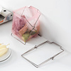 厨房家用创意折叠垃圾架子免打孔不锈钢置物架塑料袋支架垃圾分类