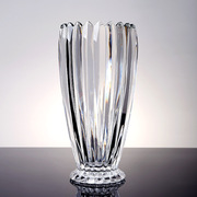 高级感欧式透明水晶玻璃琉璃插花百合花水养花瓶轻奢客厅摆件