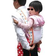 夏季透气网四爪婴儿纯棉背带，宝宝背巾双肩前后背式儿童背袋