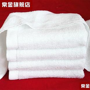 10条加长纯白棉线毛巾跳舞蹈，洗浴宾馆足疗厚款工厂厨房一次性抹布