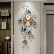 新中式风家用时尚创意，时钟客厅轻奢大气艺术挂钟，餐厅钟表个性挂表