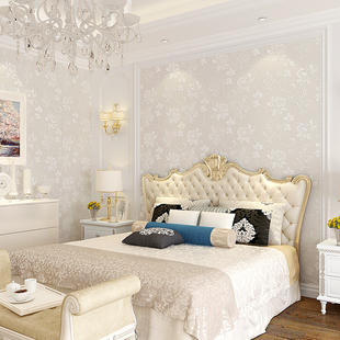 欧式无缝墙布全屋卧室高档现代简约墙纸法式客厅壁布背景墙包安装