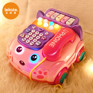 儿童玩具电话机仿真座机女孩婴儿益智早教宝宝音乐手机男孩0一1岁
