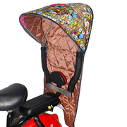定制电动车自行车儿童安全座椅雨棚折叠后置座椅架子加宽简易一体