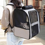背猫包外出便携大容量装两只透气可折叠帆布宠物包狗狗猫咪双肩包