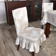 简约现代餐椅套罩家用布艺凳子套家庭板凳，椅套连体凳套定制可折洗