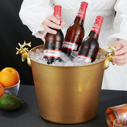 创意鹿头不锈钢冰桶啤酒桶高颜值装冰块桶酒吧ktv红酒香槟桶家用
