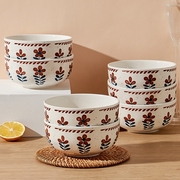 碗家用2023年日式米饭碗家用陶瓷碗碟套装可放微波炉洗碗机