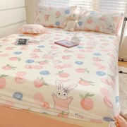 纯棉床笠单件100全棉儿童床罩防尘罩席梦思床垫保护套罩床单套罩