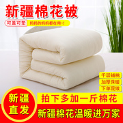 新疆长绒棉被g纯棉花被子被芯加厚保暖棉絮床垫褥子一级全棉花冬