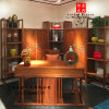 刺猬紫檀书桌书柜实木，家具现代简约办公桌新中式，花梨木写字椅书架