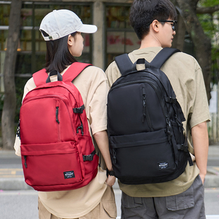 双肩包男士(包男士)户外旅游大容量旅行电脑背包，日系初中高中大学生书包女