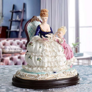 欧式摆件人物客厅家居工艺品陶瓷人物结婚送礼弹钢琴
