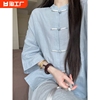 新中式女装国风唐装两件套装，裙2023年禅意茶服改良汉服复古风日常