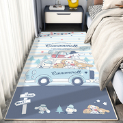 儿童房地毯卧室床前卡通床边毯房间学习桌，地垫家用客厅长条地垫