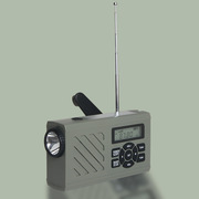 全波段数字调频便捷防灾手摇收音机应急太阳能一体手电筒收音机