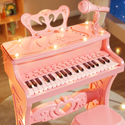 儿童钢琴玩具多功能电子琴带话筒，初学女孩2宝宝，3岁5小孩6生日礼物