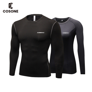 cosone运动套装男女速干滑雪健身服，晨跑长袖骑行服户外跑步衣裤