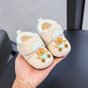 秋冬季婴儿学步鞋软底男女宝宝棉鞋加绒厚棉6-12个月不掉跟公主风