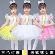 儿童演出服蓬蓬裙女童幼儿园六一舞蹈服装现代舞蹈裙表演服公主裙