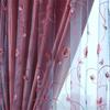 新疆紫色绣花窗帘布料双层韩式田园客厅卧室，阳台窗纱帘装饰帘