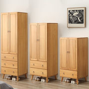 衣柜实木简约小户型卧室储物柜多功能北欧创意斗柜衣橱靠墙斗