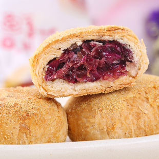 云南源贸园鲜花饼经典玫瑰饼，10枚云南特产零食小吃传统糕点