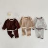 0-3岁男女宝宝春秋装套装婴幼儿，小童圆领长袖上衣+裤子休闲两件套