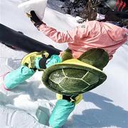 成人儿童防水小乌龟护臀单板双板，滑雪防摔护膝护具防水护臀垫套装