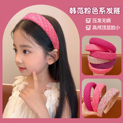 韩版儿童发箍小女孩高颅顶不伤发头箍女童，宽边压发防滑发卡头饰品