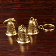 手工金属黄铜龙头，铃铛风铃纯金属铜，挂件钥匙扣复古饰品礼物