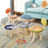 儿童小凳子家用实木矮凳，现代简约靠背小椅子卧室客厅宝宝换鞋凳