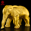 大象摆件一对黄铜吸水象铜象，工艺品客厅办公室酒柜玄关门口大号