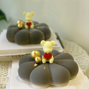情人节花瓣慕斯蛋糕硅胶模具 8连小花硅胶模具DIY巧克力烘焙工具