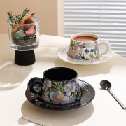 陶瓷女士精致咖啡杯杯碟套装网红下午茶餐具好看的杯子创意情侣杯