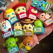 迪士尼公主迷你豆盲盒mini萌粒叠叠乐摆件公仔玩具总动员草莓熊