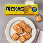 韩国进口克丽安CROWN芝士饼干奶酪味夹心儿童零食45g