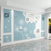 简约2023壁画电视背景墙壁纸自粘墙贴客厅3D线条墙布影视墙纸