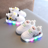秋季男宝宝运动鞋子，0-1-3-5岁2儿童，皮面小白鞋婴幼儿学步板鞋
