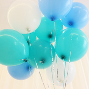 12寸乳胶气球哑光加厚儿童周岁百天生日派对气球装饰浪漫场景布置