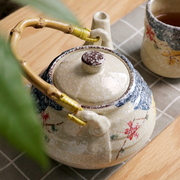 日式大容量陶瓷水壶耐高温装水冲茶壶，烧水壶冷水壶防暴防裂仿古壶
