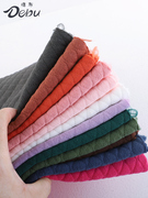 德布棉小格子三层夹丝棉空，气层针织绗缝棉面料，外套床品床单手工布