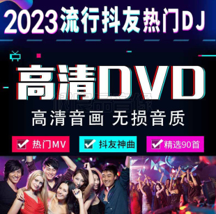 正版汽车音乐2024车载流行中文，dj无损音质，dvd光盘唱片mv碟片