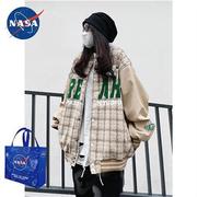 NASA联名国潮棒球服夹克女早春秋2023宽松美式复古高街情侣外